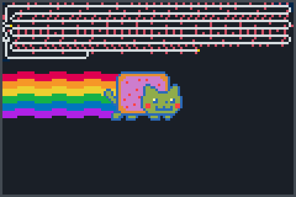 nyan cat music Pixel Art