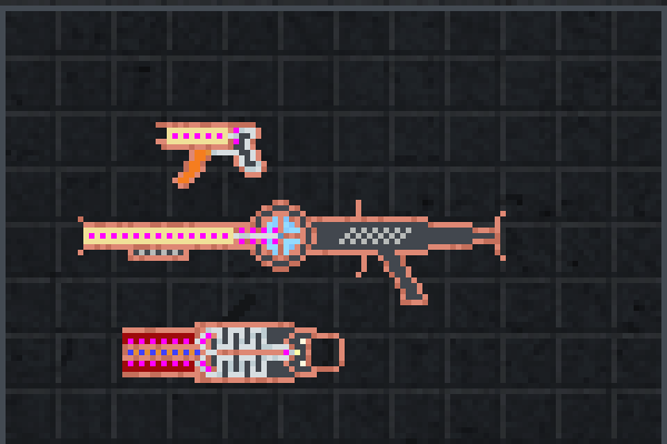 new guns Pixel Art