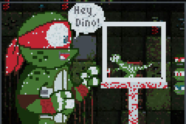 Tmnt my dino Pixel Art