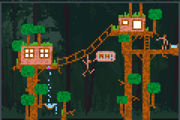 Foret sombre Pixel Art