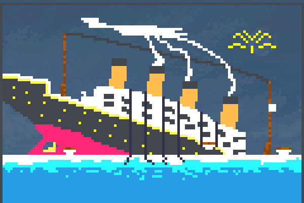 gone go titanic Pixel Art