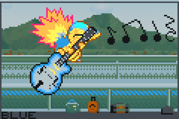 Poke Guitar! Pixel Art