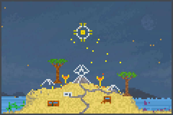 sun temple Pixel Art