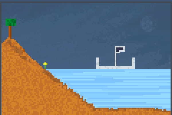 little boat Pixel Art