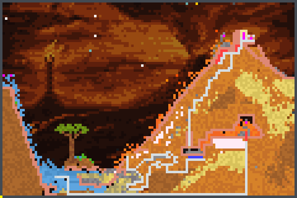 Volcano v.2 Pixel Art