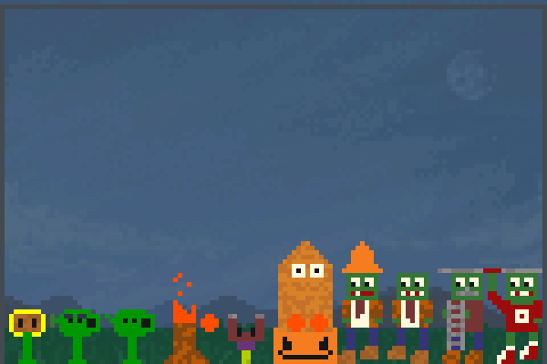 pixel pvz Pixel Art