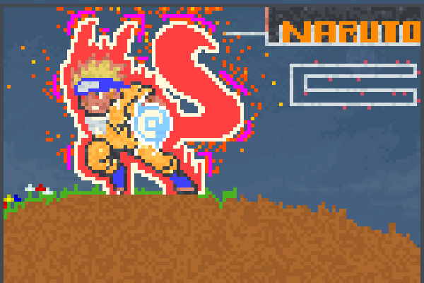 naruto chakra Pixel Art