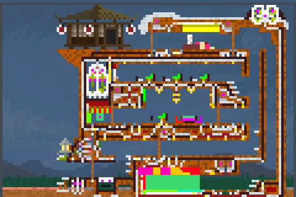 ninja haus Pixel Art