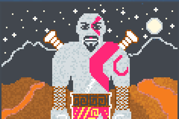 GOW edit. Pixel Art