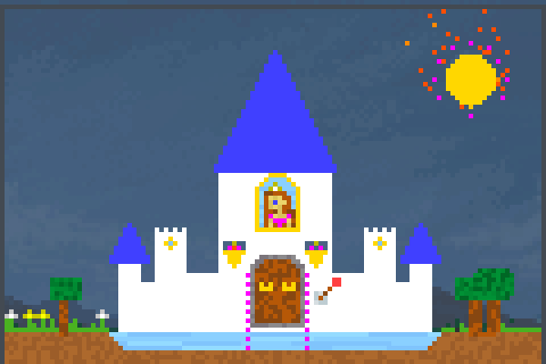 Stunning Castle Pixel Art