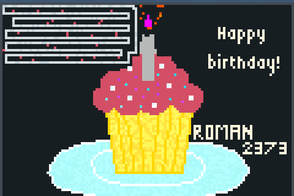  its meh bday Pixel Art