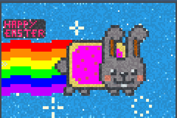 easter nyan Pixel Art