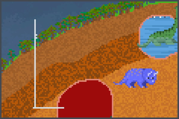 Poor dino! Pixel Art