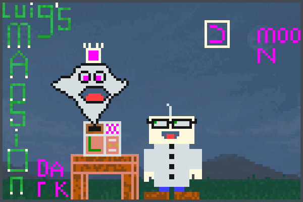 King Boos end Pixel Art