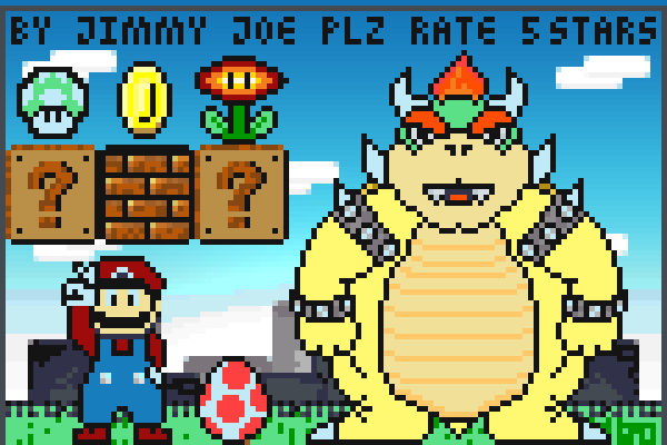 11 mario super Pixel Art