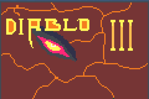 Diablo 3 Cover Pixel Art