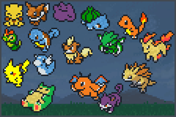 pokemons!1 Pixel Art