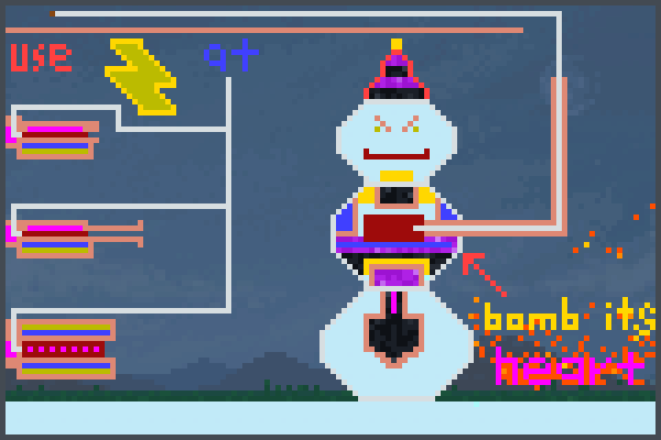 the bad snow Pixel Art