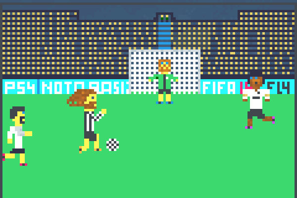 pirlo vs real Pixel Art