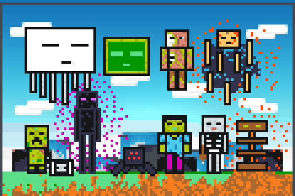 Mobs Pixelart Pixel Art