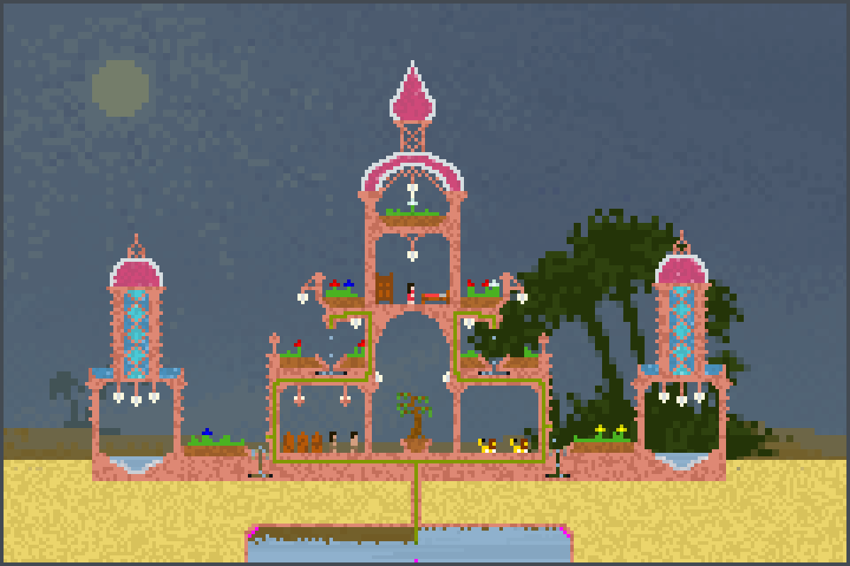 Dune Garden Pixel Art