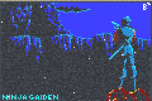 Ninja Gaiden Pixel Art