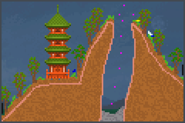 Volcano dojo Pixel Art