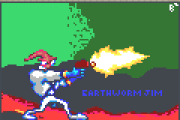 Earthworm Jim Pixel Art