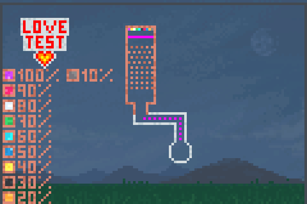 love test <3 <3 Pixel Art