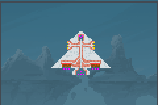 space ship Pixel Art