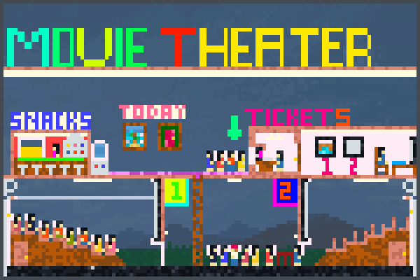 Movie Theater ! Pixel Art