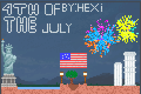 4 th of july Pixel Art