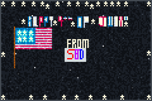 Happy4thOf July Pixel Art