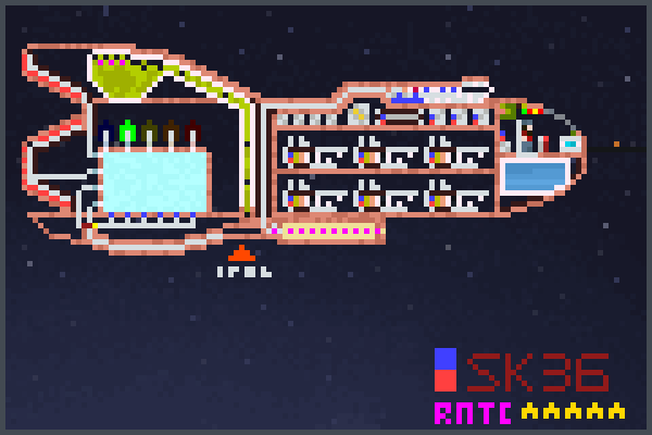 carrier ship v1 Pixel Art