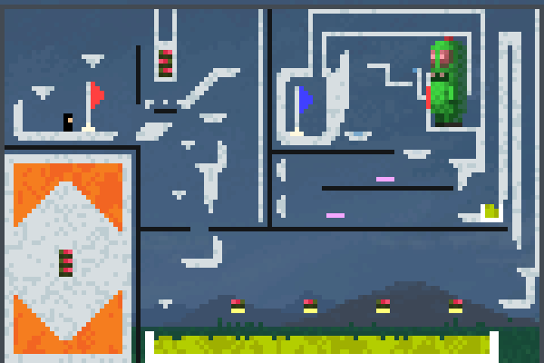 Intense Parkour Pixel Art