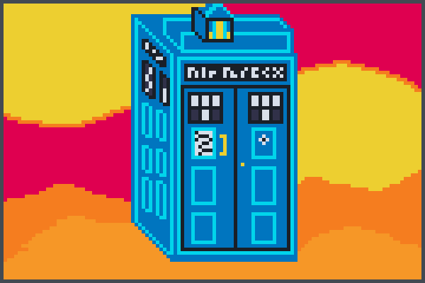 Sexy the TARDIS Pixel Art