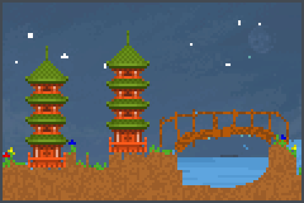 scenery inchina Pixel Art