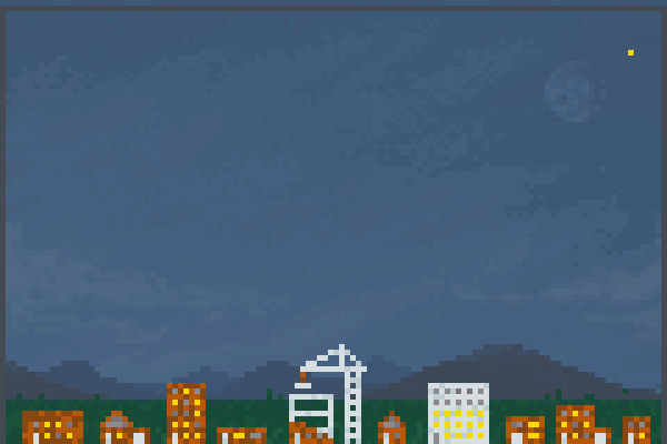 huge city Pixel Art