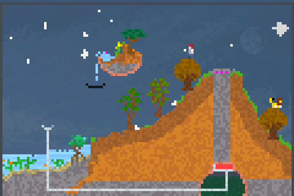 volcano awsum Pixel Art