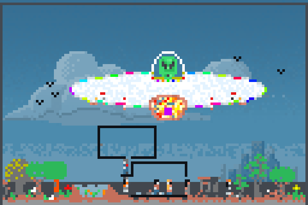 Aiens Attack! Pixel Art