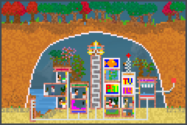  12345678 city  Pixel Art