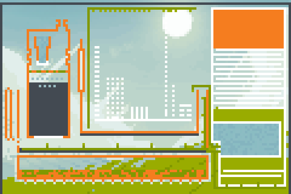 morden city... Pixel Art