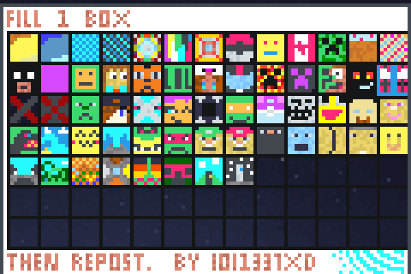 tons o square 5 Pixel Art