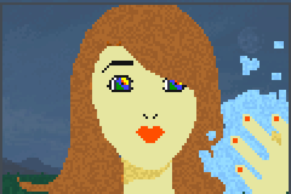 pretty lady.. Pixel Art