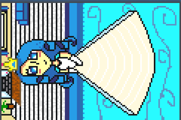 SapphireCrystal Pixel Art