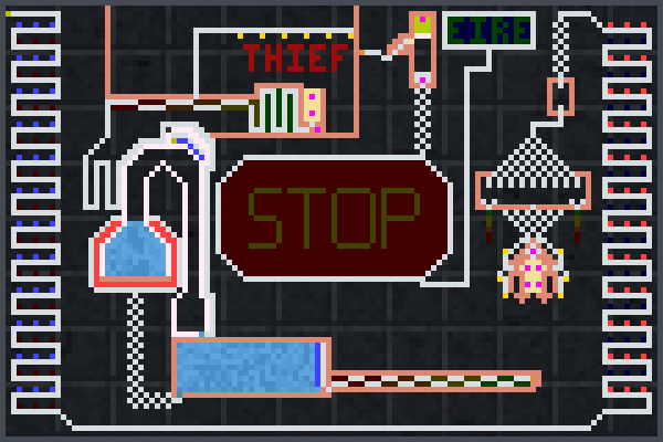 Stop Stealing 2 Pixel Art