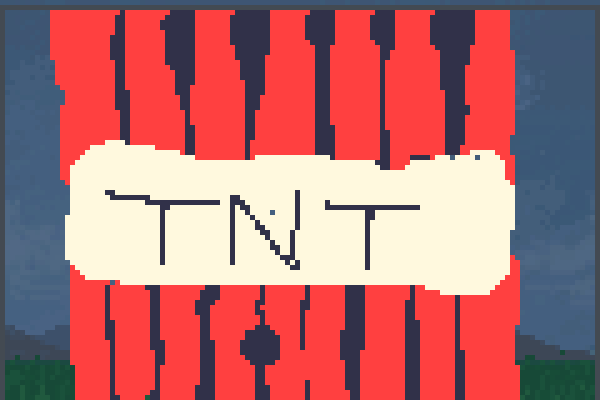 minecraft TNT Pixel Art