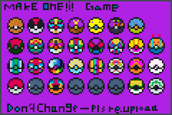 the pokeball 3! Pixel Art