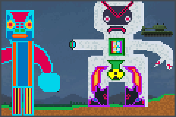 robot of doom x Pixel Art