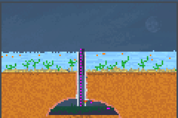 Oily oil rig Pixel Art